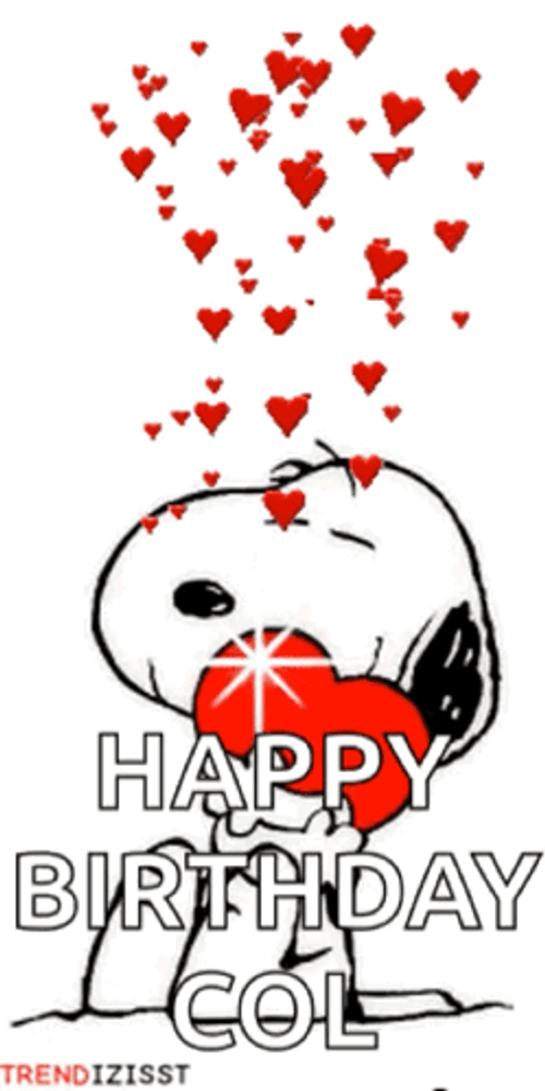 Happy Spreading Love On Birthday Of Snoopy GIF