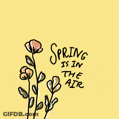 Happy Spring Animated Message GIF