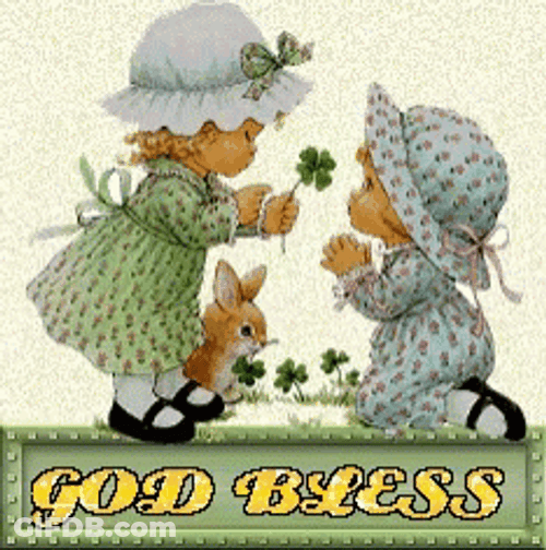 Happy St Patricks Day Girl Cartoon GIF