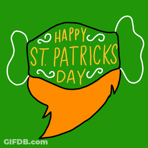Happy St Patricks Day Leprechaun Beard GIF
