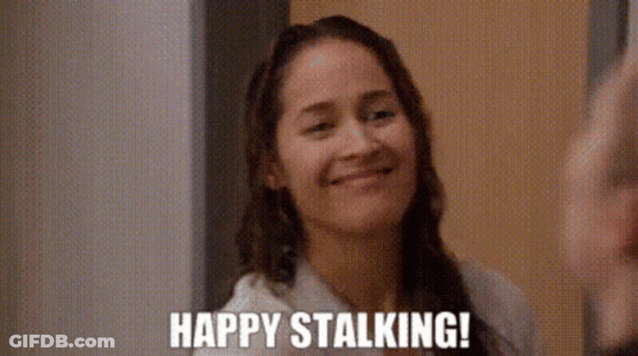 Happy Stalking Funny GIF
