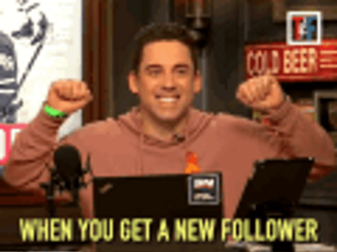Happy Streamer Got New Follow GIF