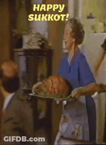 Happy Sukkot Hello Gorgeous Group At Table With Candles GIF