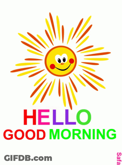 Happy Sun Greeting Hello Morning GIF