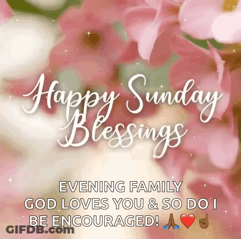 Happy Sunday Blessings Family GIF