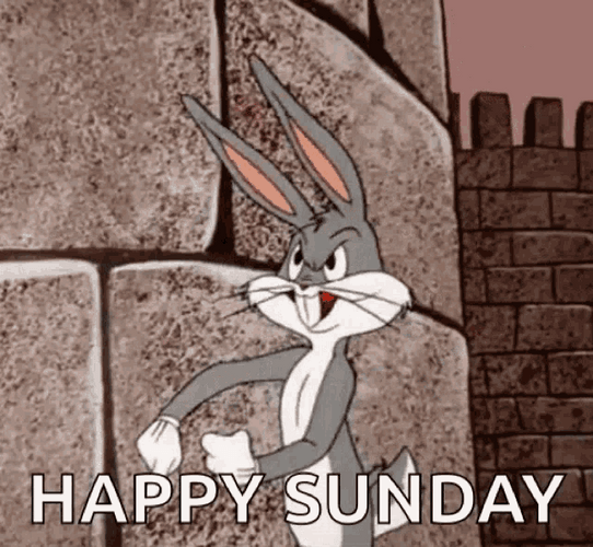 Happy Sunday Bugs Bunny GIF