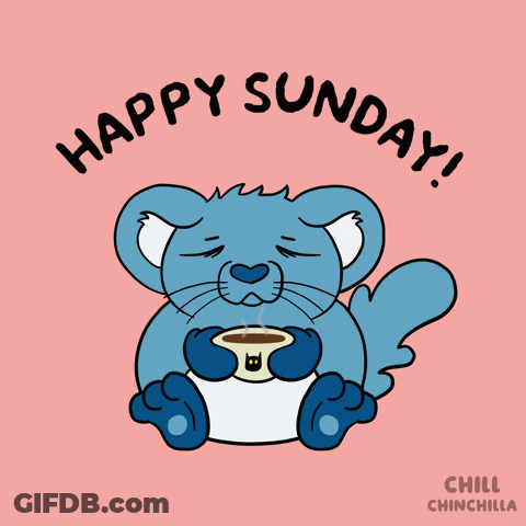 Happy Sunday Cartoon Character GIF