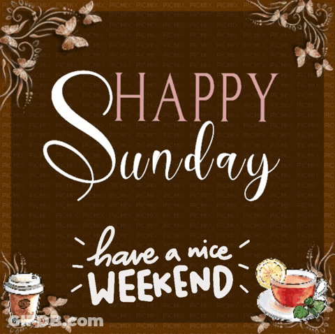 Happy Sunday Coffee And Tea GIF