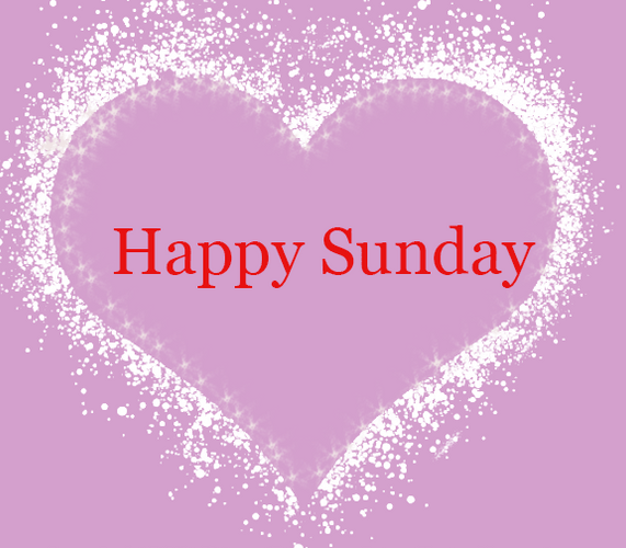 Happy Sunday Morning Pink Heart Love GIF