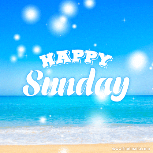 Happy Sunday Morning Relaxing Beach Day GIF
