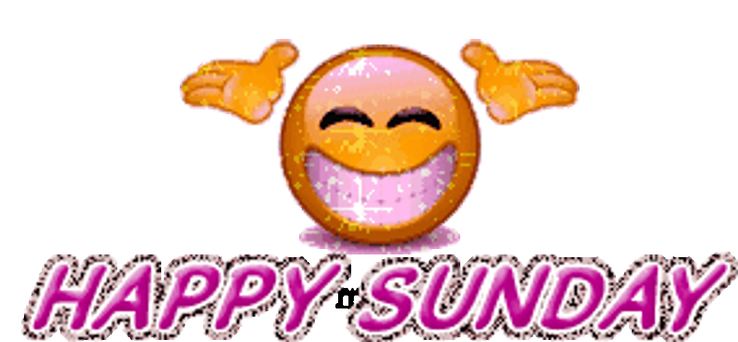 Happy Sunday Smiley Emoticon GIF