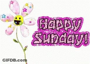 Happy Sunday Smiley Flower GIF