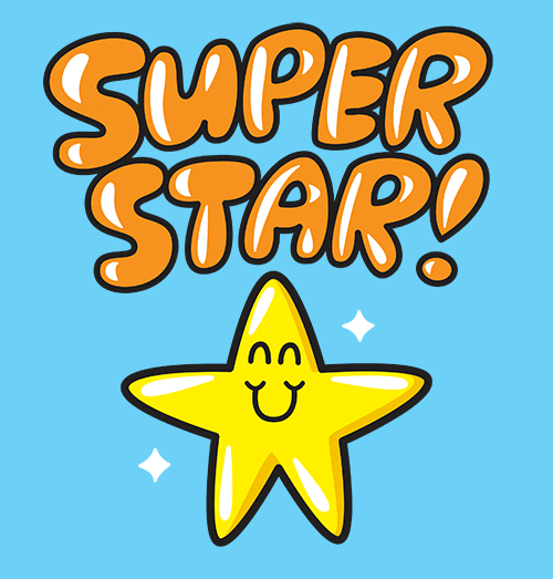 Happy Super Animated Stars GIF