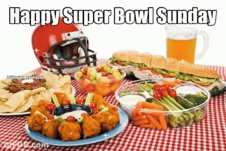 Happy Super Bowl Sunday Picnic Party GIF