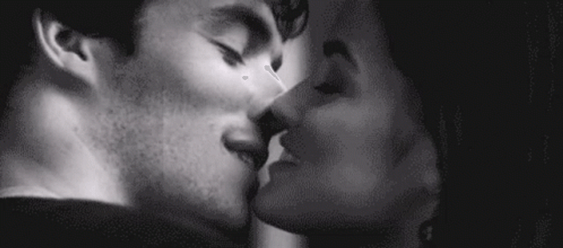 Happy Sweet Couple Hot Kiss GIF