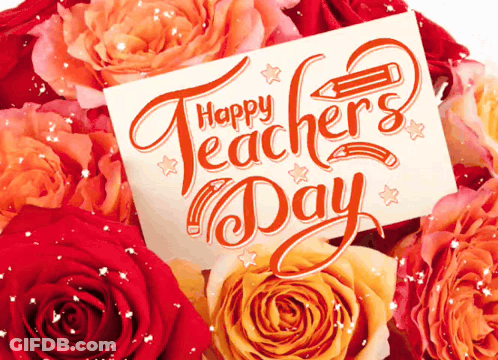 Happy Teachers Day Card GIF