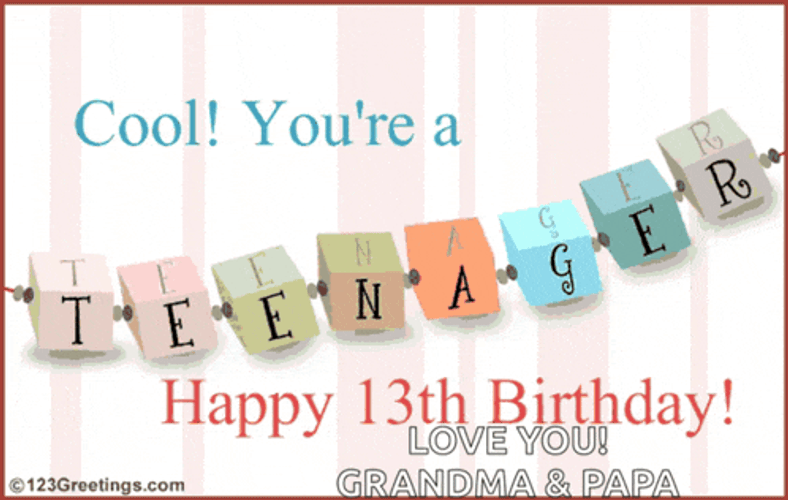 Happy Teen Birthday Meme GIF