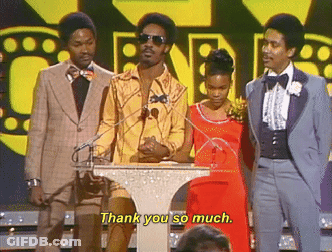 Happy Thank You Birthday Stevie Wonder GIF