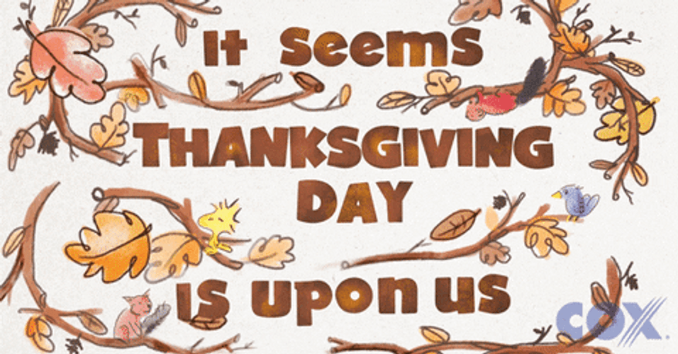 Happy Thanksgiving Charlie Brown Day Is Upon Us GIF
