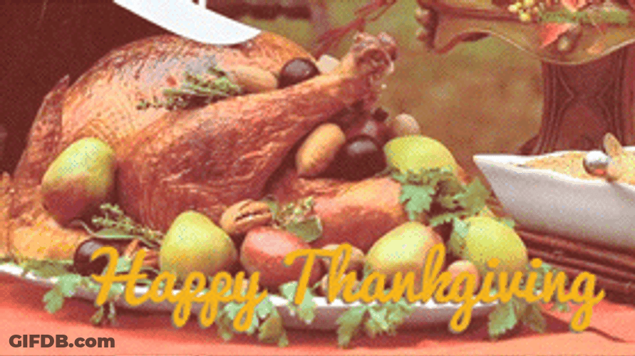 Happy Thanksgiving Dinner GIF