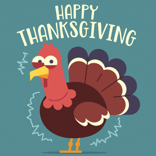 Happy Thanksgiving Grumpy Turkey GIF
