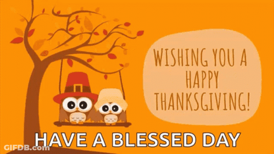 Happy Thanksgiving Have A Blessed Day GIF