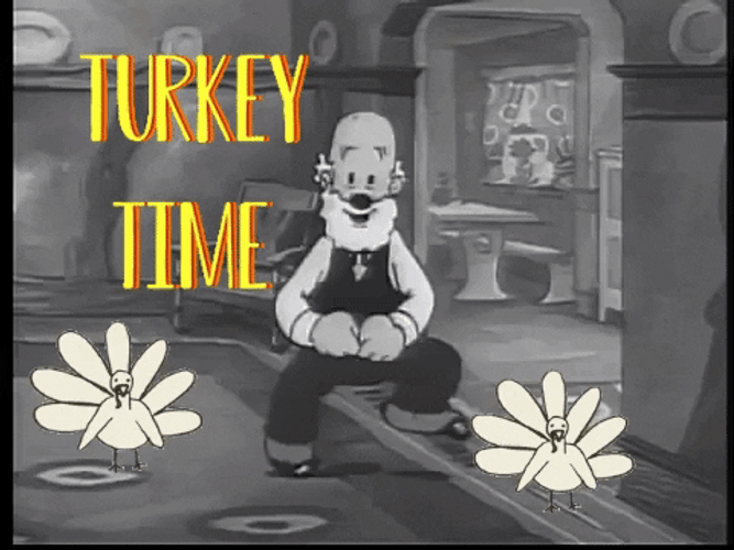 Happy Thanksgiving Old Cartoon Man GIF