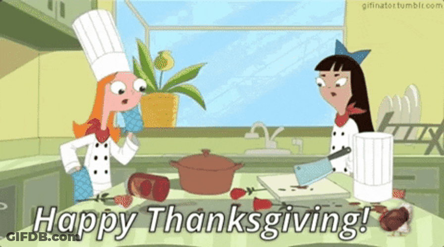 Happy Thanksgiving Sister Candice & Stacy GIF
