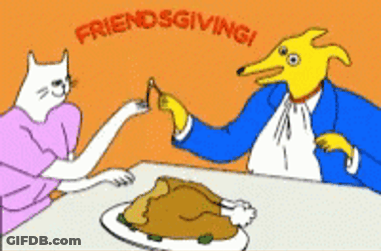 Happy Thanksgiving Sister Friendsgiving Greetings GIF
