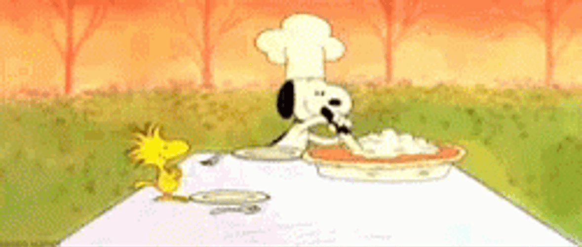 Happy Thanksgiving Snoopy And Woodstock GIF