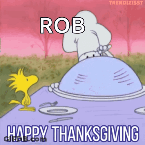 Happy Thanksgiving Snoopy And Woodstock Rob GIF
