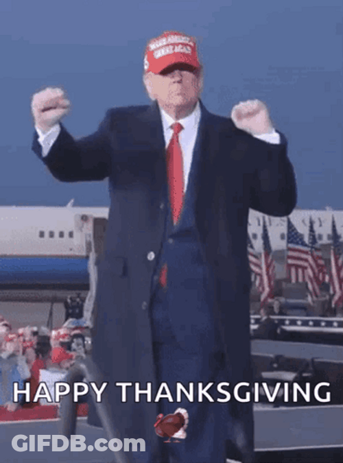 Happy Thanksgiving Trump Dance GIF