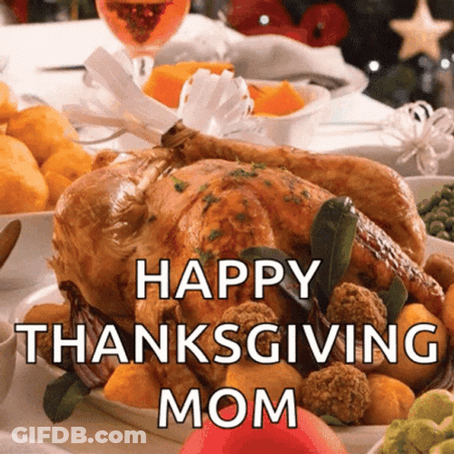 Happy Thanksgiving Turkey Mom GIF