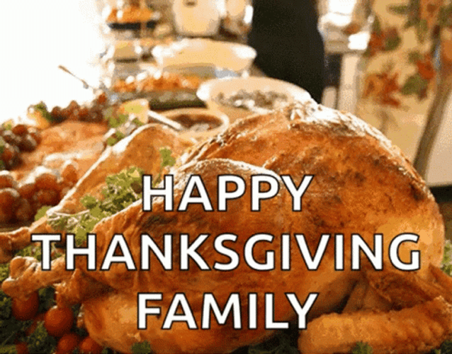 Happy Thanksgiving Turkey Slideshow GIF