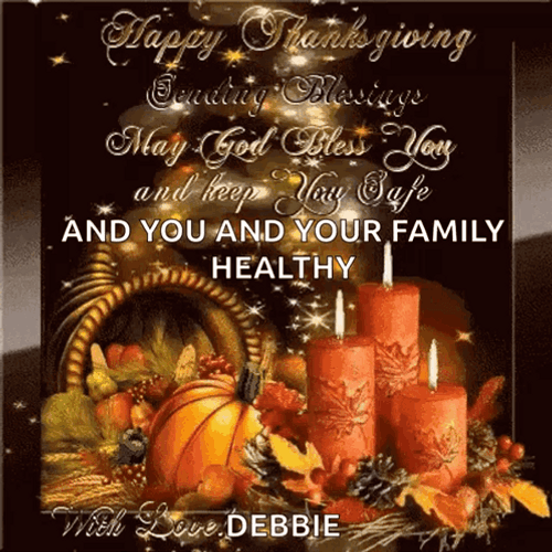Happy Thanksgiving Wishing For Healthy Family GIF