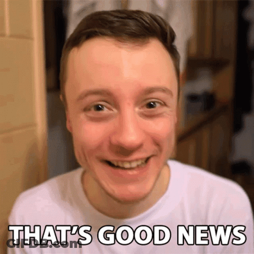 Happy That's Good News GIF