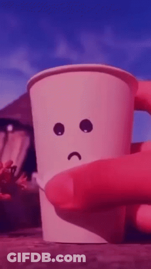 Happy Then Sad Cup Mood Change GIF