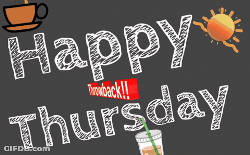 Happy Throwback Thursday Iced Coffee GIF
