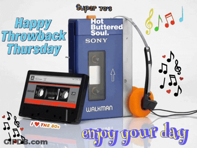 Happy Throwback Thursday Music Walkman GIF