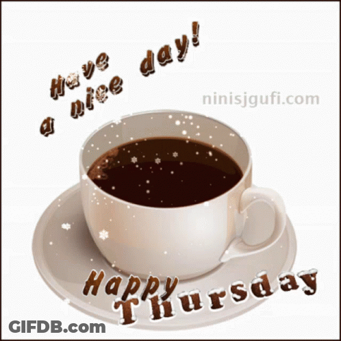 Happy Thursday Coffee Cup GIF