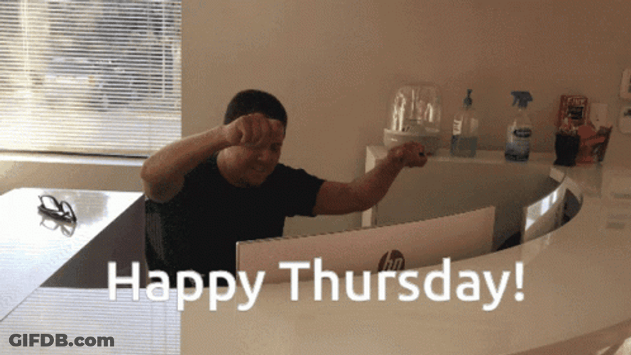 Happy Thursday Funny Office Dance GIF