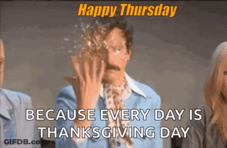 Happy Thursday Funny Thanksgiving GIF