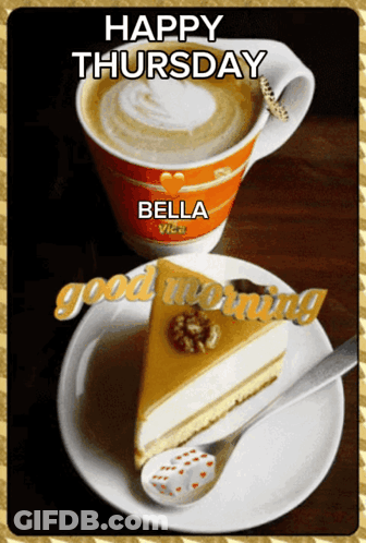 Happy Thursday Good Morning Coffee Flowers GIF