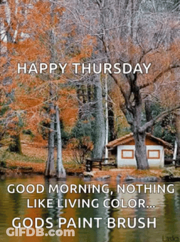Happy Thursday Good Morning Nothing Like Living Color Gods Paint Brush .. GIF
