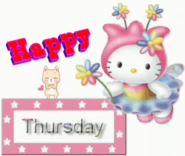 Happy Thursday Hello Kitty GIF