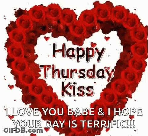 Happy Thursday Kiss I Love You Babe GIF