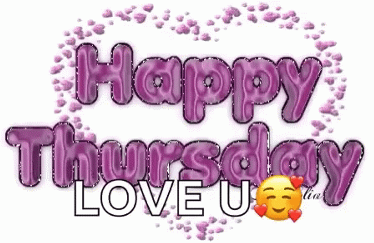 Happy Thursday Love You Purple GIF