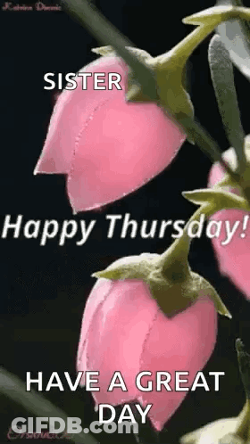 Happy Thursday Sister Greeting Card GIF