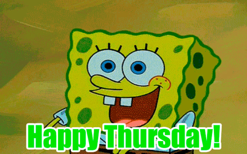 Happy Thursday Spongebob GIF