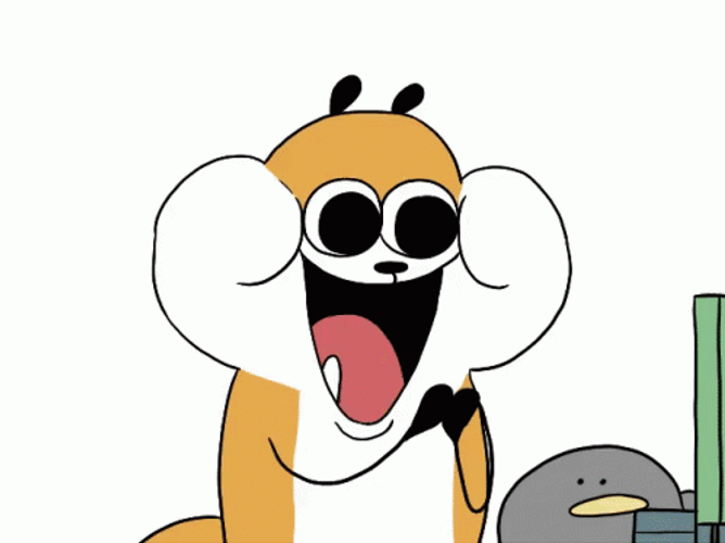 Happy To Face Melt Reaction GIF